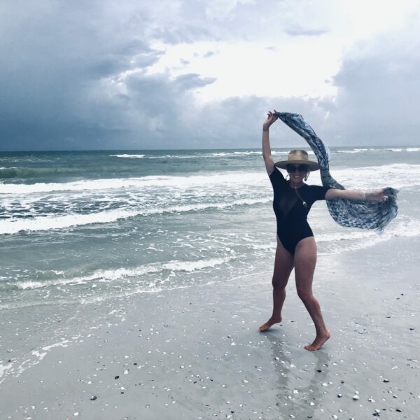 Marisa Sullivan poses on the beach