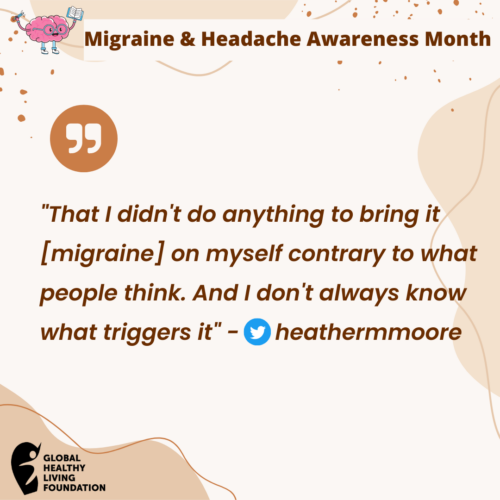 quote about migraine not being anyone's fault